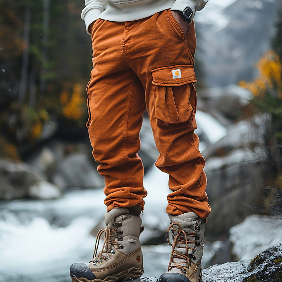 

Vintage Outdoor Men's Corduroy Overalls Trousers