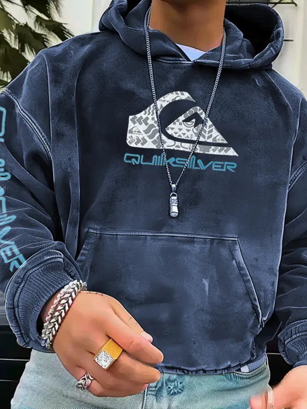 Quiksilver Seaside Vacation Retro Print Hoodie - Menbarn.com 