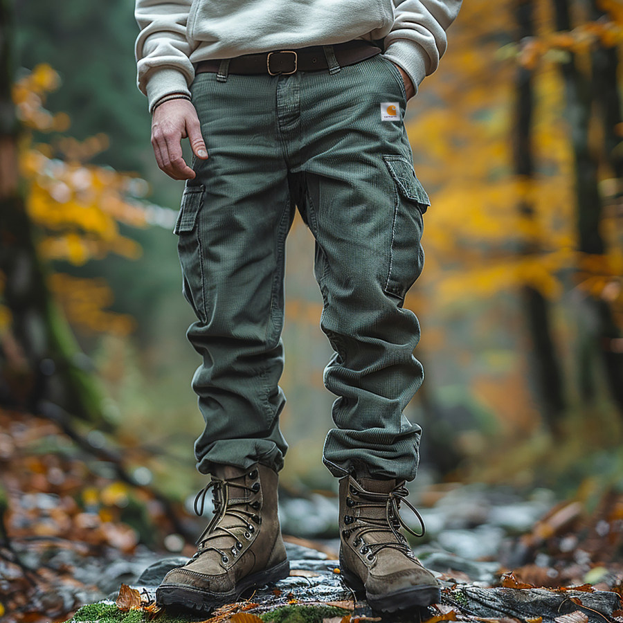 

Vintage Outdoor Men's Corduroy Overalls Trousers