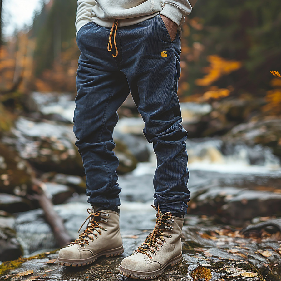 

Vintage Outdoor Men's Corduroy Overalls Trousers