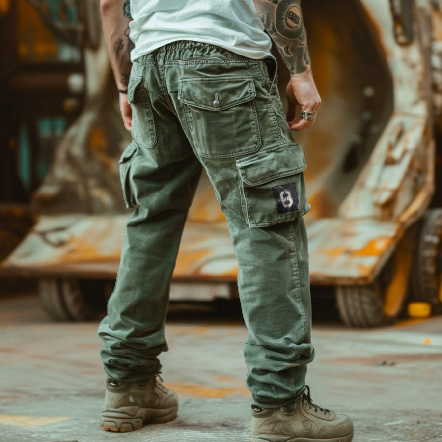 

Men's Vintage Outdoor Multi-pocket Tactical Cargo Pants Trousers