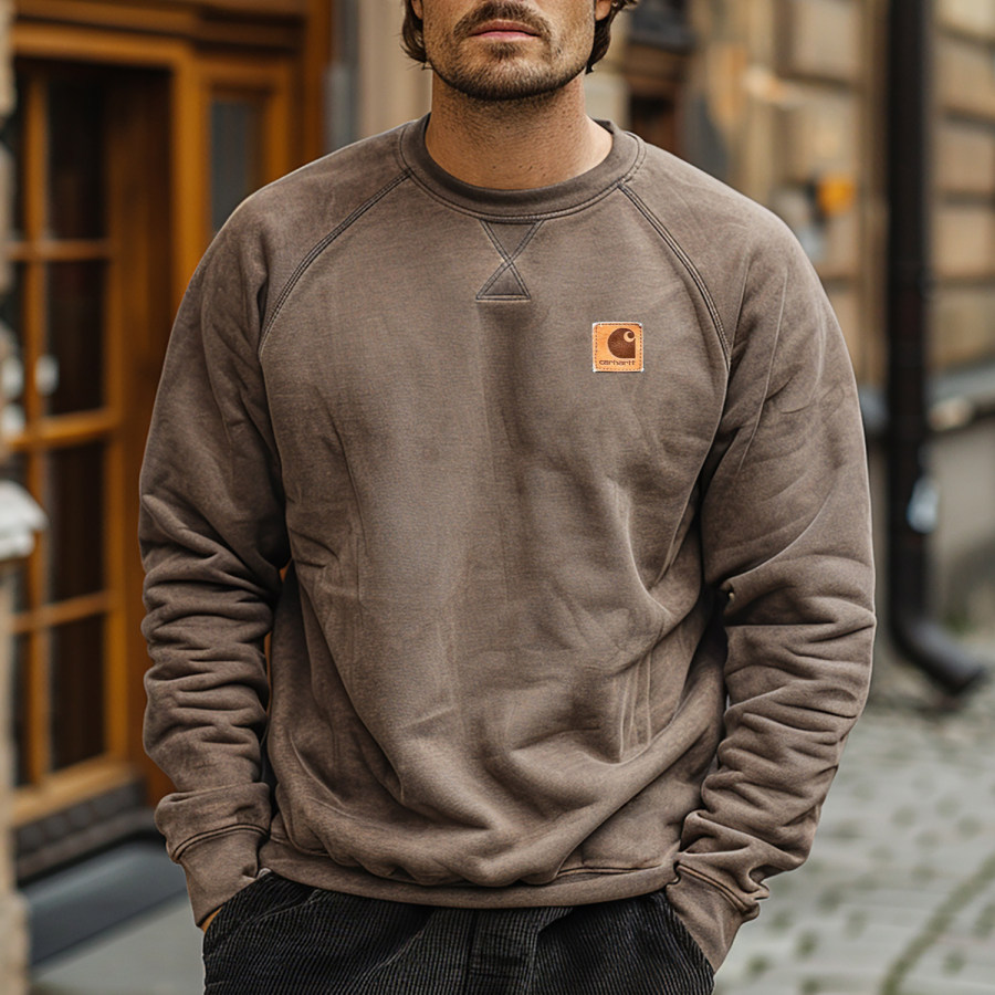

Vintage Outdoor Men's Crew Neck Raglan Sleeve Sweatshirt