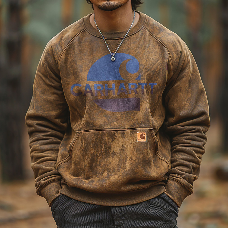 

Vintage Outdoor Men's Crew Neck Raglan Sleeve Sweatshirt