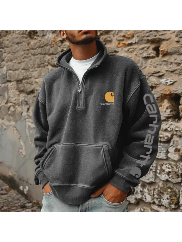 Unisex Oversized College Polo Sweatshirt - Aptkoi.com 