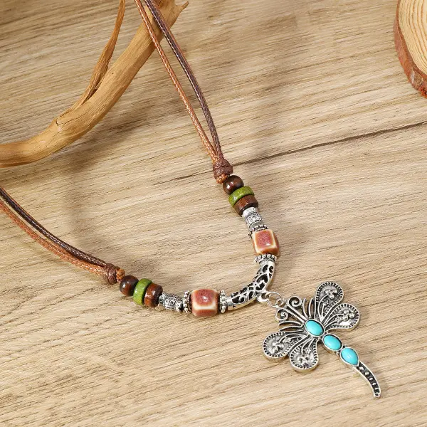 Women's Bohemian Dragonfly Necklace - Trisunshine.com 