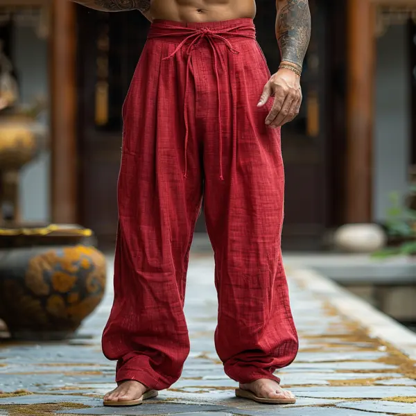 Simple Loose Men's Linen Pants Comfortable And Breathable Linen Pants - Trisunshine.com 