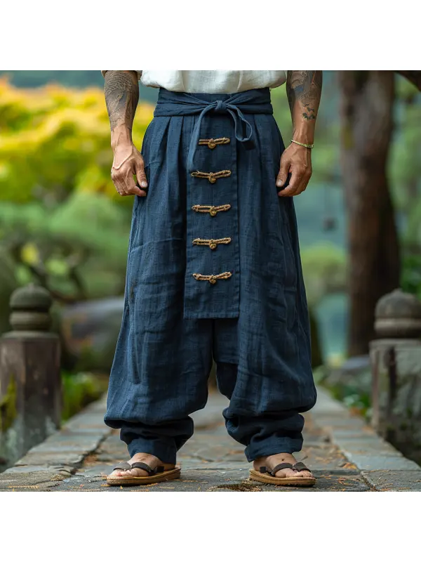 Simple Loose Men's Linen Pants Comfortable And Breathable Linen Pants - Timetomy.com 