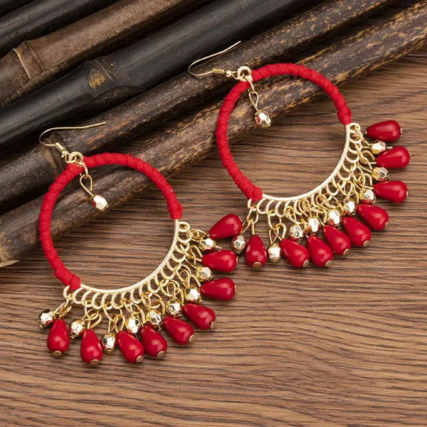 Women's Ethnic Style Tassel Earrings - Trisunshine.com 