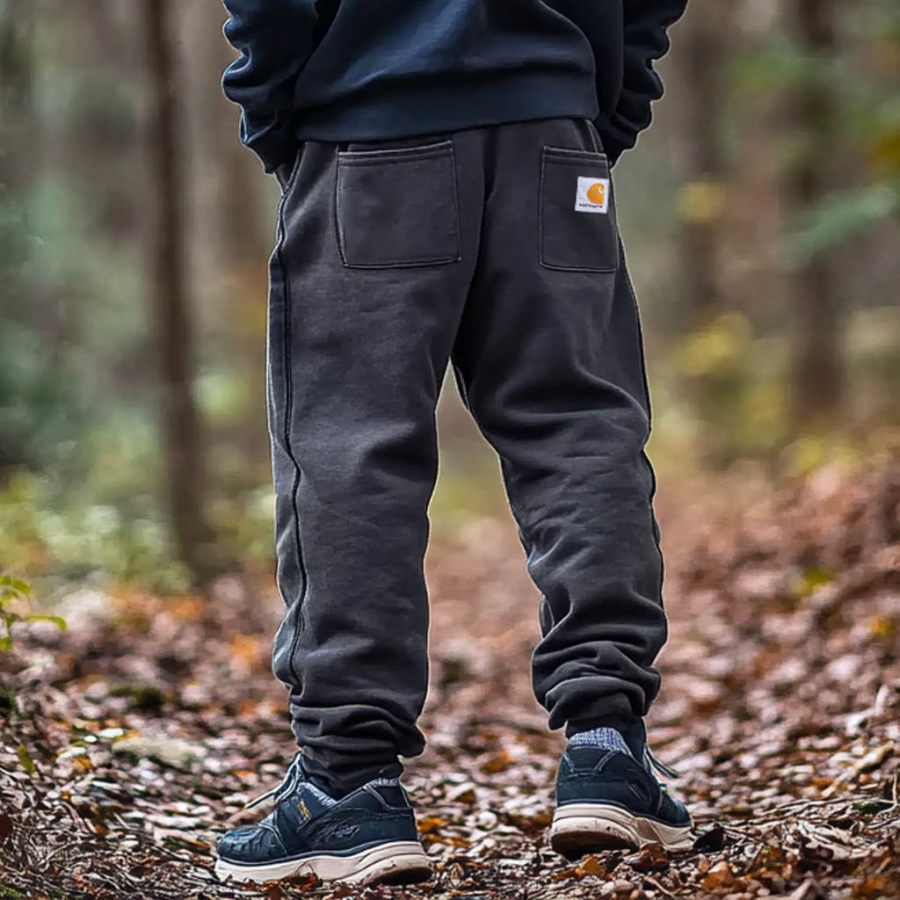 

Men's Vintage Outdoor Casual Multi-Pocket Elastic Drawstring Sweatpants