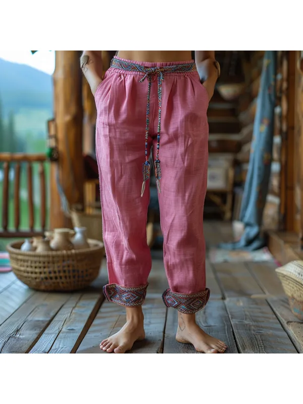 Simple And Comfortable Women's Casual Linen Pants - Realyiyishop.com 