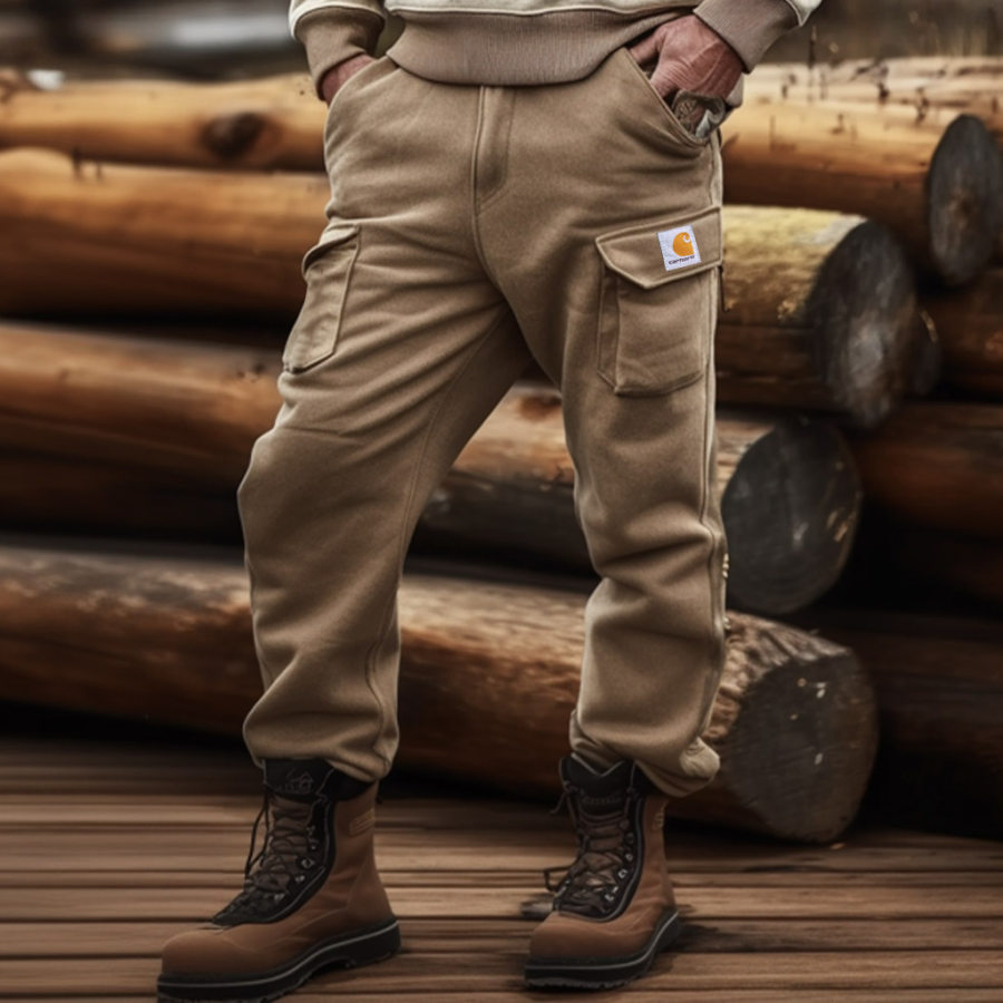 

Men's Vintage Outdoor Multi-pocket Cargo Pants Trousers Sports Sweatpants