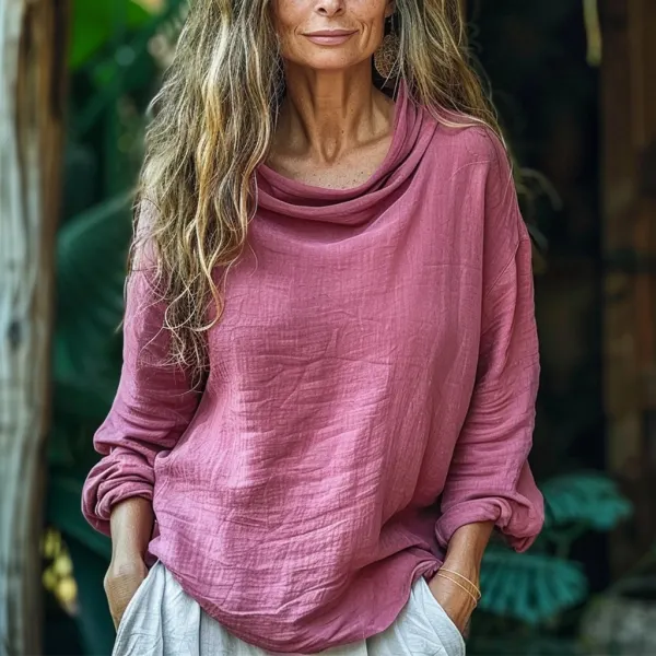 Women's Linen Simple Casual Shirt - Albionstyle.com 