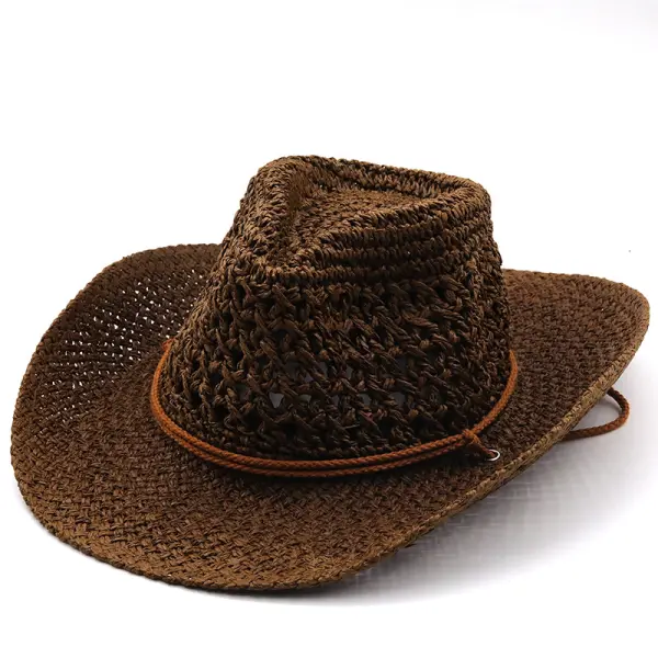 Ethnic Style Hollow Cowboy Hat - Elementnice.com 