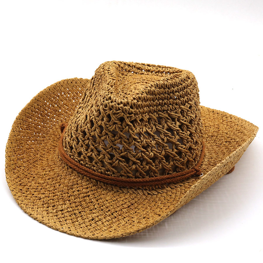 

Ethnic Style Hollow Cowboy Hat