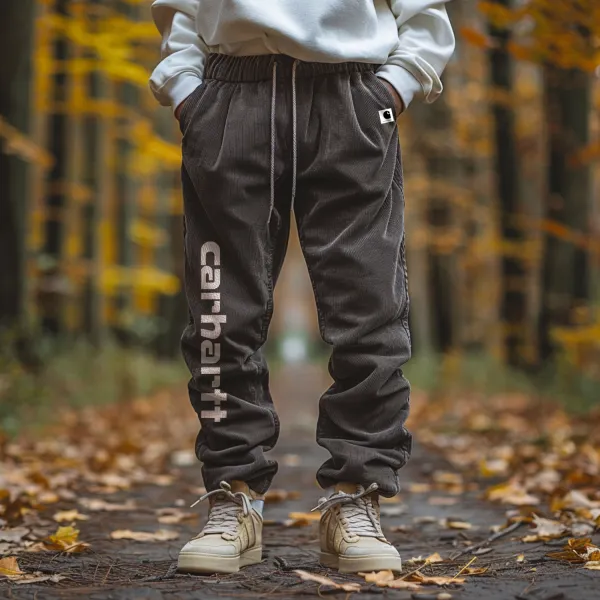 Outdoor Brand Letter Printed Loose Pants - Salolist.com 