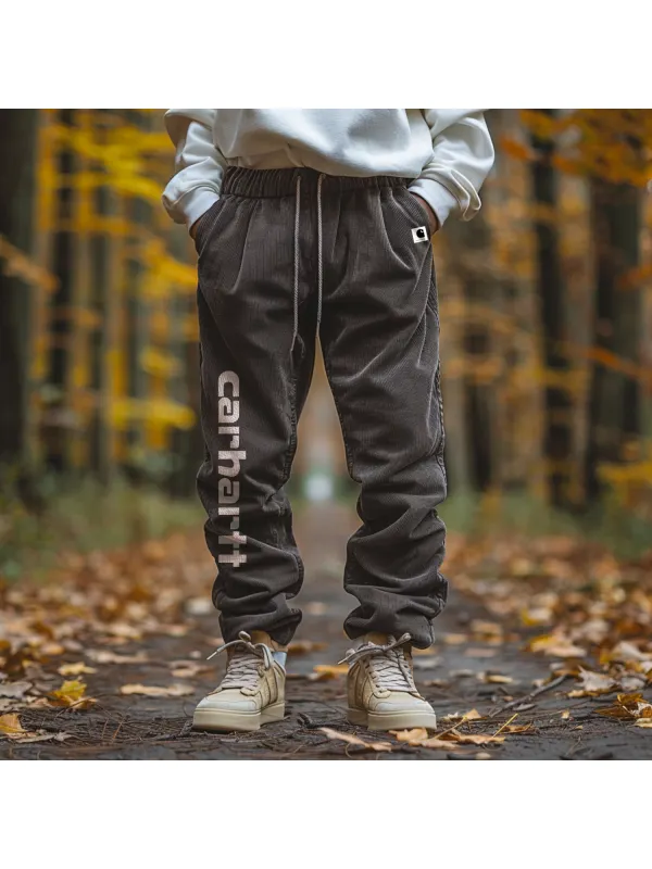 Outdoor Brand Letter Printed Loose Pants - Anrider.com 