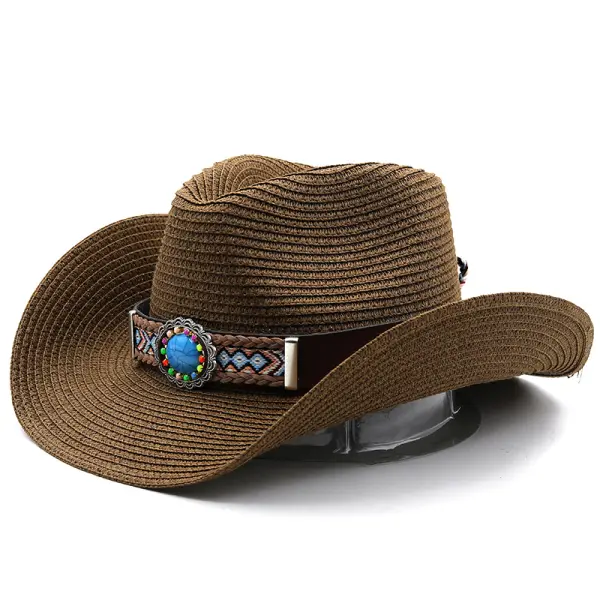 Western Cowboy Personalized Sun Hat - Elementnice.com 