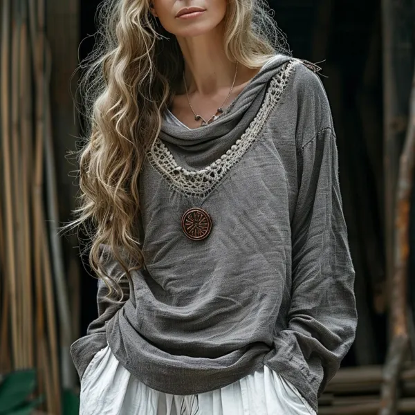 Women's Bohemian Casual Long Sleeve T-Shirt - Trisunshine.com 