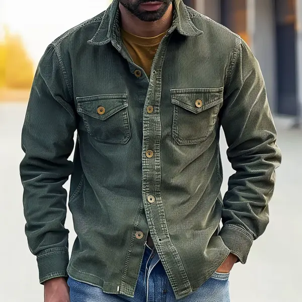 Men's Pocket Utility Shirt - Nicheten.com 