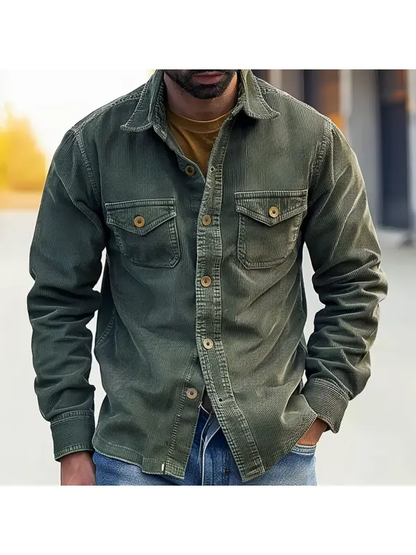 Men's Pocket Utility Shirt - Timetomy.com 