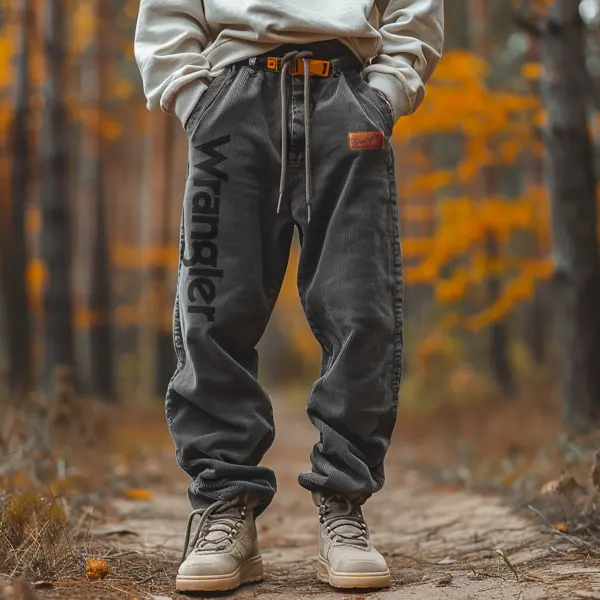 Vintage Outdoor Men's Corduroy Overalls Trousers - Nicheten.com 