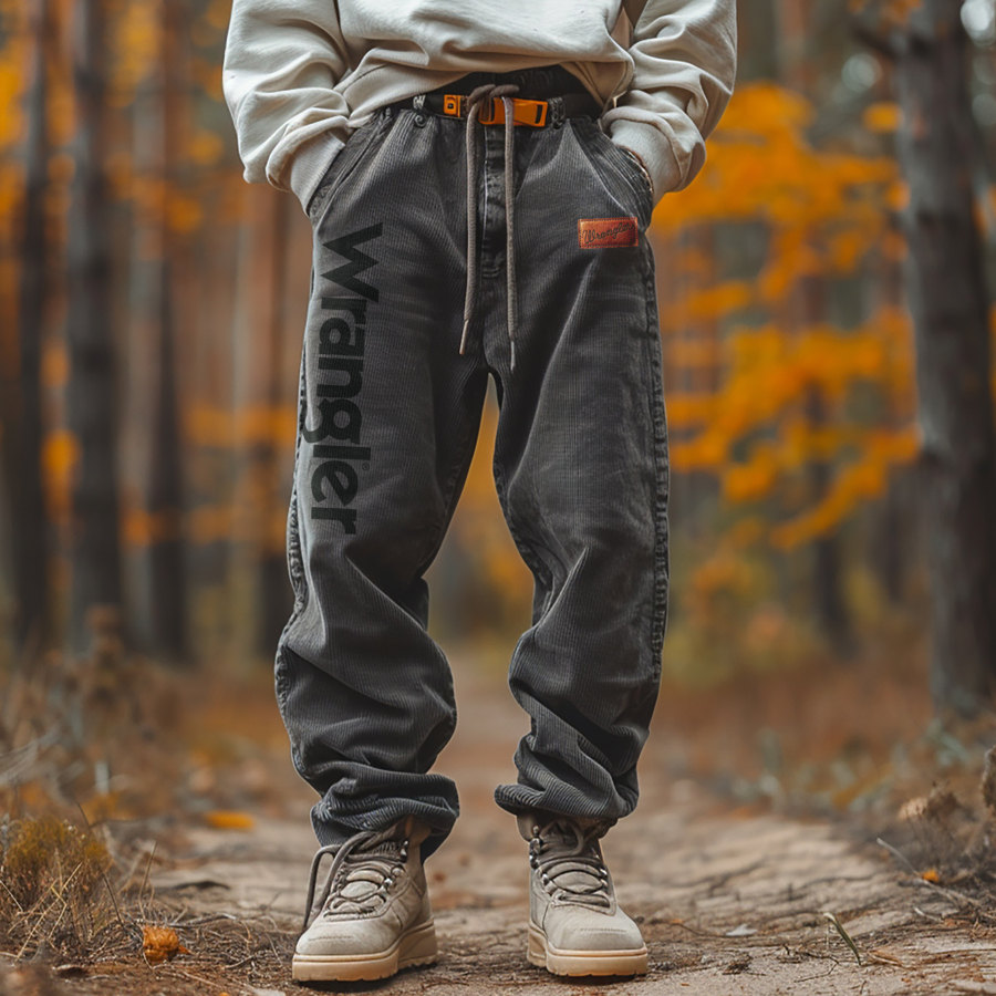 

Vintage Outdoor Men's Corduroy Overalls Trousers