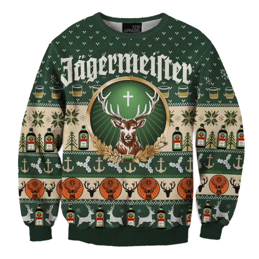 

Unisex Jagermeister 3D Printed Christmas Sweatshirt