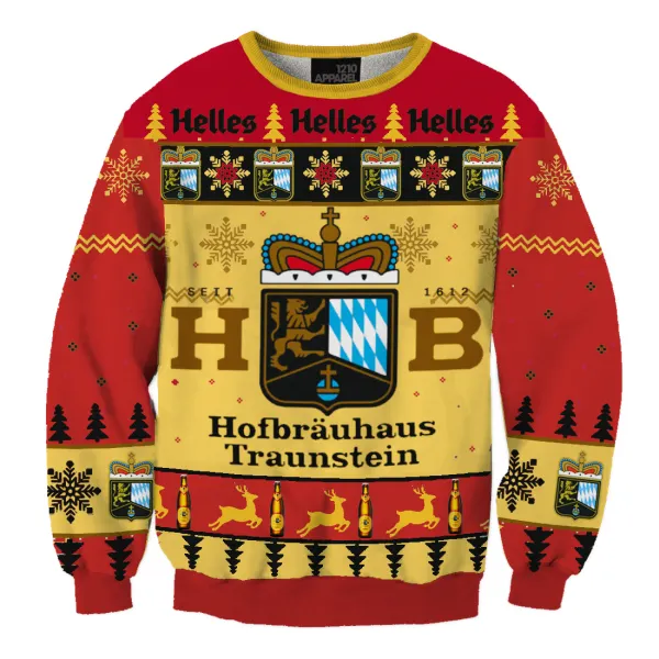 Unisex Helle 3D Ugly Christmas Sweater - Wayrates.com 