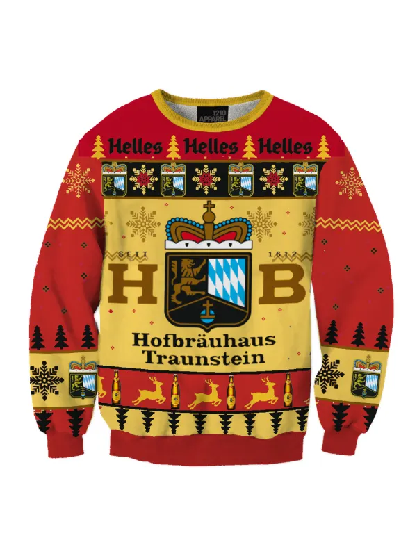 Unisex Helle 3D Ugly Christmas Sweater - Aptkoi.com 