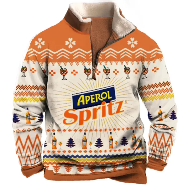 Unisex 3D Printed Christmas 1/4 Zip Sweatshirt Only $32.99 - Cotosen.com 