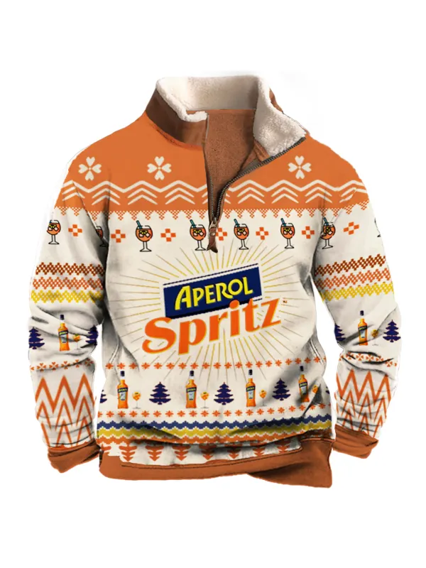 Unisex 3D Printed Christmas 1/4 Zip Sweatshirt - Aptkoi.com 