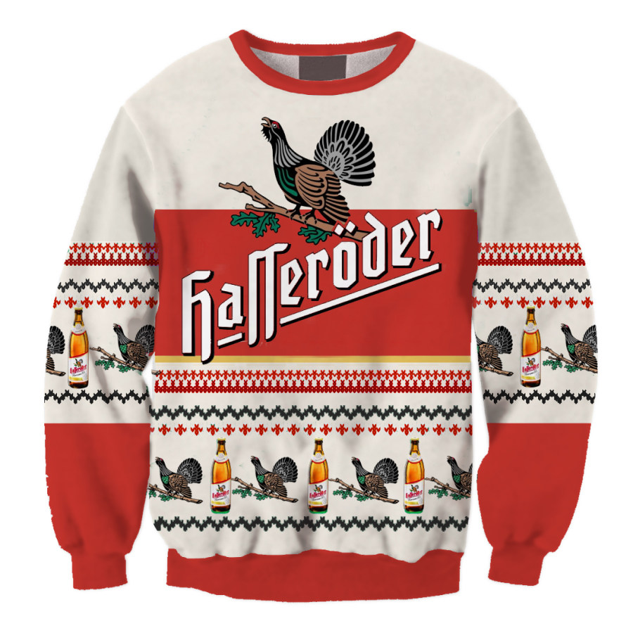 

Unisex Hasseröder Pils Drink Printed Christmas Sweatshirt