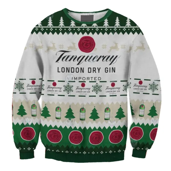 Unisex London Dry Gin3D Christmas Sweatshirt - Trisunshine.com 