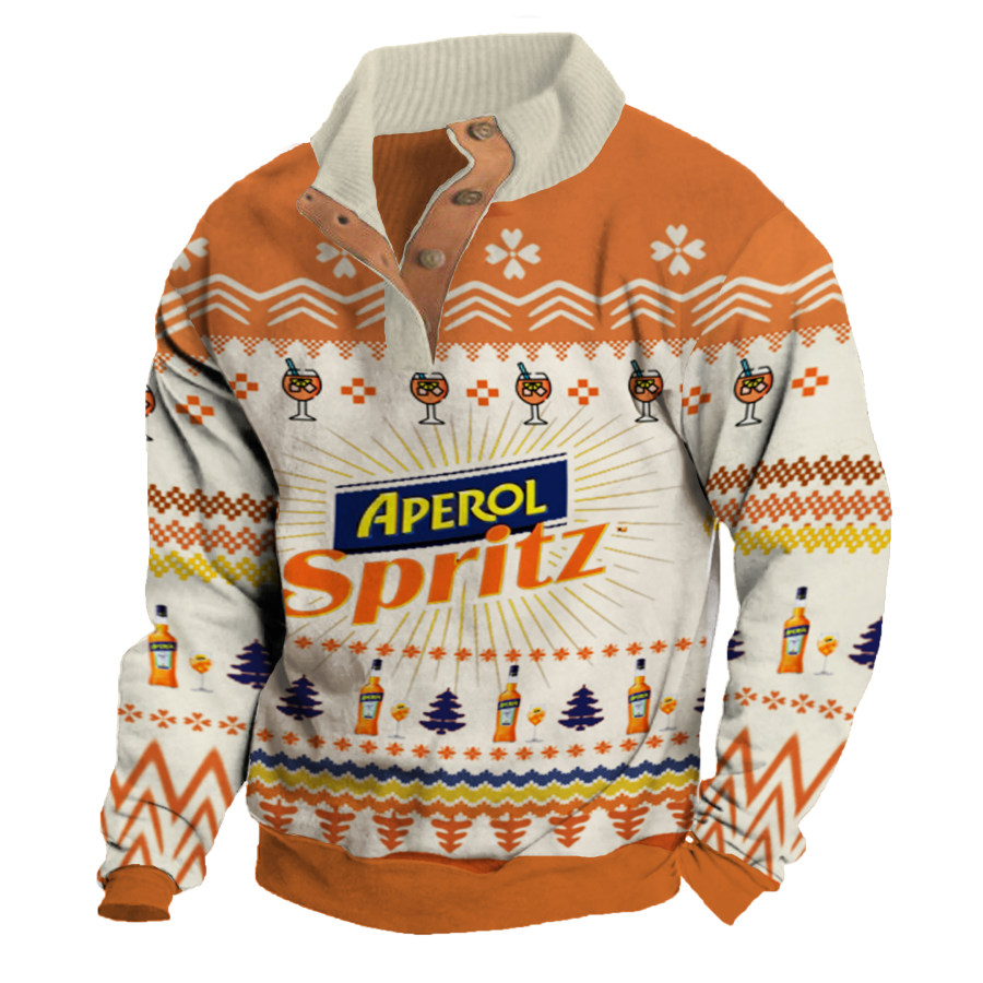 

Unisex 1/4 Zip Collar 3D Printed Christmas Sweatshirt