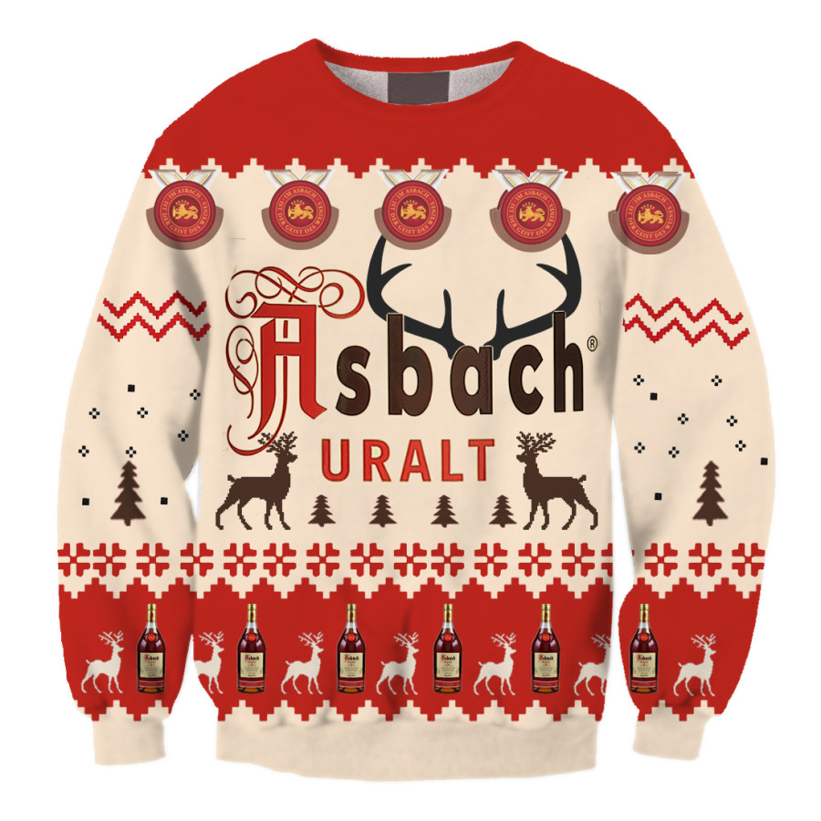 

Unisex 3D Ugly Asbach Christmas Sweater