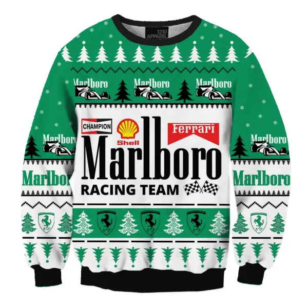 Unisex Sports Car Racing Casual Christmas Ugly Sweater Christmas Gift - Trisunshine.com 