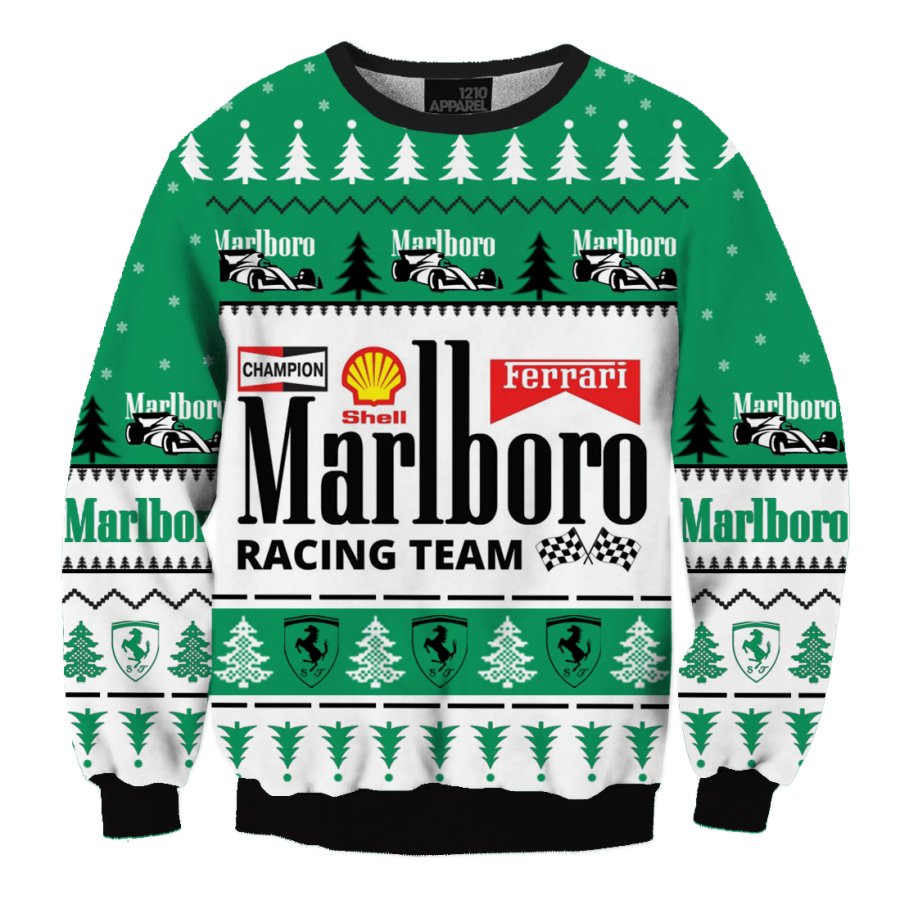 

Unisex Sports Car Racing Casual Christmas Ugly Sweater Christmas Gift