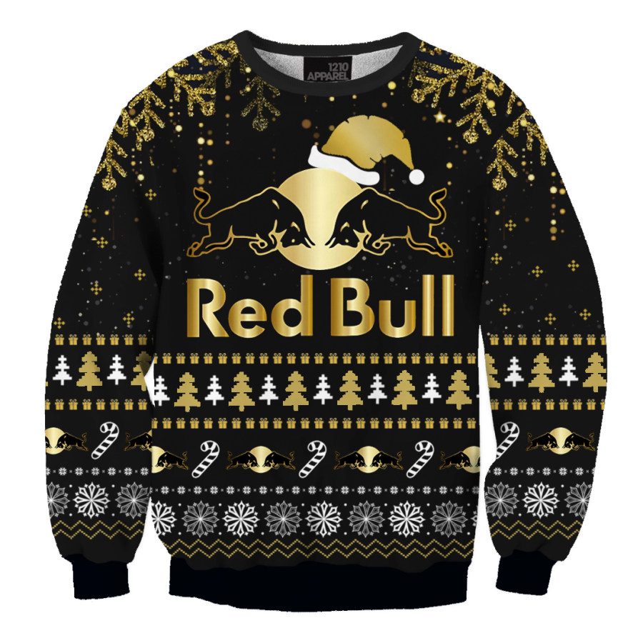 

Unisex Red Bull Racing Print Casual Ugly Christmas Sweater