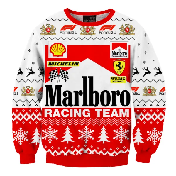 Unisex Sports Car Racing Christmas Ugly Sweater Christmas Gift - Trisunshine.com 