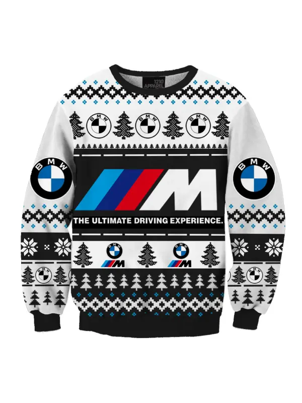 Unisex Racing Car Ugly Christmas Sweater Christmas Gift - Aptkoi.com 