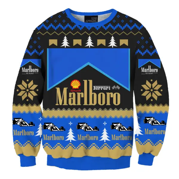 Unisex Sports Car Racing Christmas Ugly Sweater - Trisunshine.com 