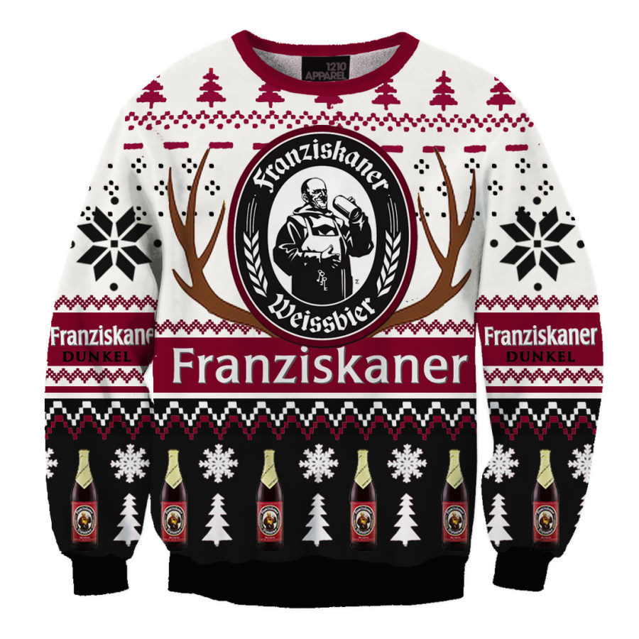 

Unisex Christmas Franziskaner Alcohol Print Party Sweatshirt