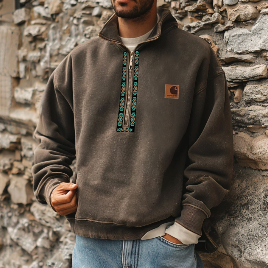 

Unisex Oversized Casual Polo Sweatshirt