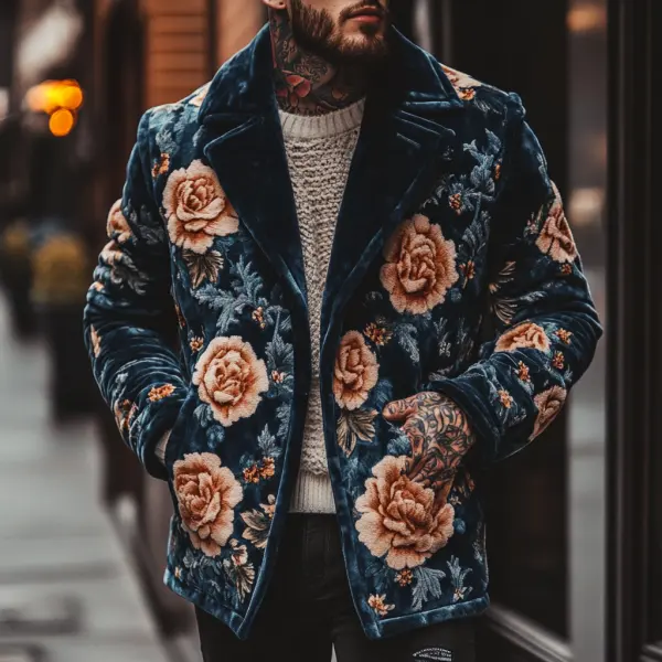 Street Fashion Casual Men's Jacket Printed Jacket Coat Only $77.56 - Trisunshine.com 