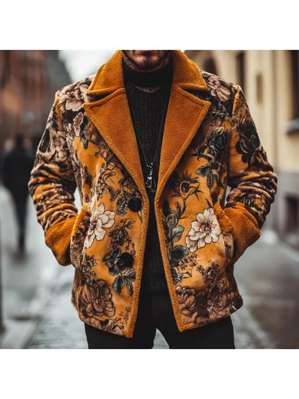 Street Fashion Casual Men's Jacket Printed Jacket Coat - Anrider.com 