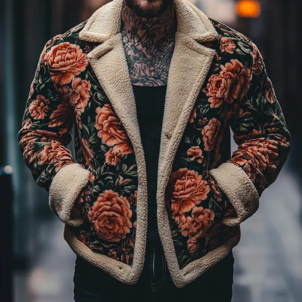 Street Fashion Casual Men's Jacket Printed Jacket Coat - Ootdyouth.com 