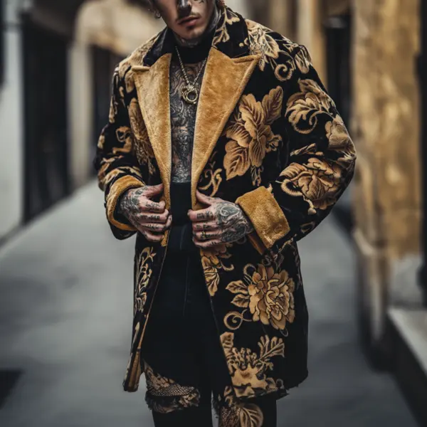 Street Fashion Casual Men's Jacket Printed Jacket Coat - Ootdyouth.com 