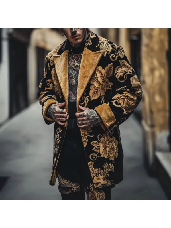 Street Fashion Casual Men's Jacket Printed Jacket Coat - Ootdmw.com 