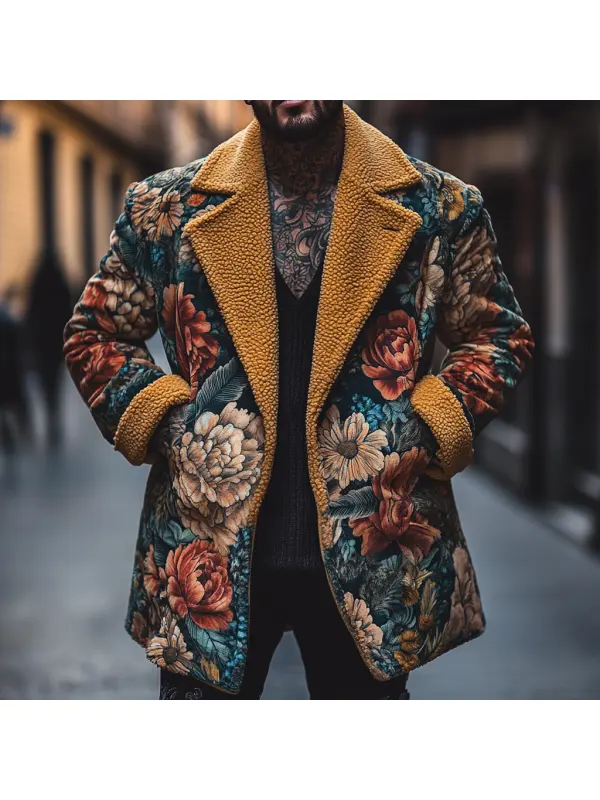 Street Fashion Casual Men's Jacket Printed Jacket Coat - Ootdmw.com 
