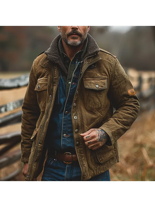Men's Vintage Jacket - Aptkoi.com 